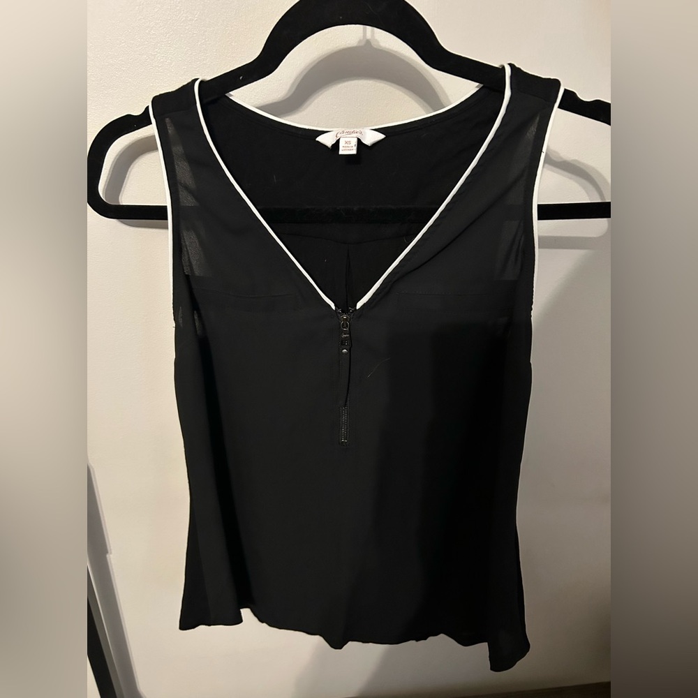 Candie's Black and White Tank Top